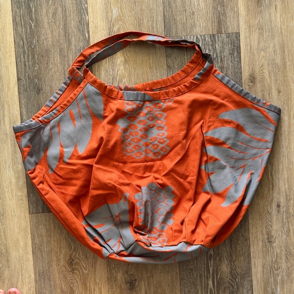 NWOT RARE Kealopiko ‘Eke Nui, Ulu Print, Orange and Gray - Picture 1 of 4